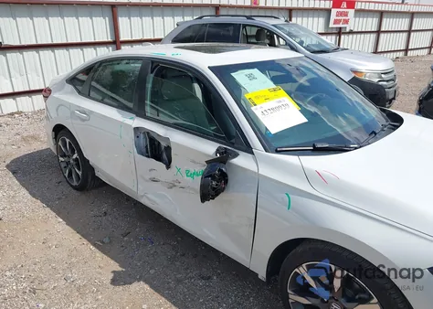 2025 Honda Civic Hybrid Sport/Sport Touring из США, поврежденный, VIN 2HGFE4F81SH302221